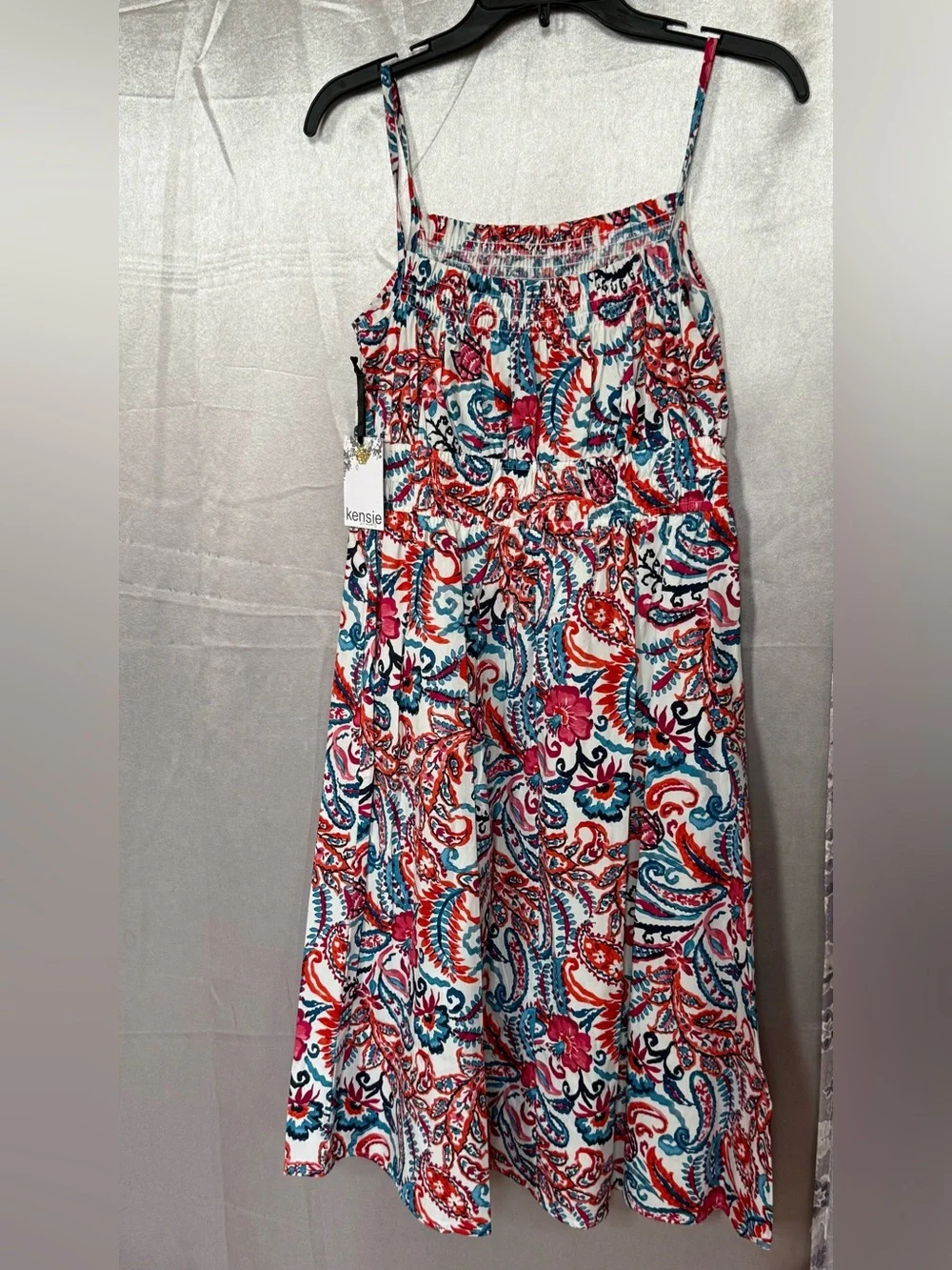 Floral Paisley Tiered Summer Skirt - Multicolor - Picture 3 of 4